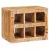vidaXL Weinregal Wandmontiert Massivholz Mango Braun 44x30x35cm (4104573)