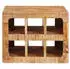 vidaXL Weinregal Wandmontiert Massivholz Mango Braun 44x30x35cm (4104573)