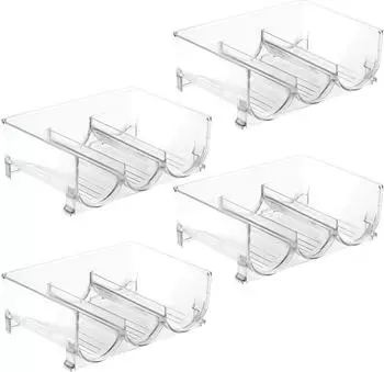 mDesign Weinregal 4er-Set Kunststoff Transparent (3493MDKEU)