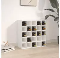 Weinregal Wei&szlig; 56x25x56 Cm Massivholz Kiefer Vidaxl