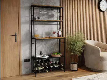Lenmar LOFT 2-21 Weinregal aus Metall, 7-30 Flaschen (LOFT 2-21)