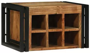 vidaXL Weinregal Massivholz Akazie 46x35x27,5cm (4016759)