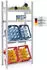 Proregal Chiemsee Vino Getränkekisten- & Weinregal 175x81x33,5cm Metall Lichtgrau (PR_RHO91-04)