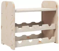 vidaXL Weinregal mit Oberplatte 43x25x37 cm Massivholz Kiefer