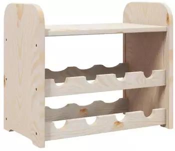 vidaXL Weinregal mit Oberplatte Massivholz Kiefer 43x25x37cm (4007556)