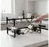 Relaxdays Weinregal 8 Flaschen stapelbar, 2er Set, Metall, schwarz (10052658)