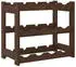 vidaXL Flaschenregal 12 Flaschen Massivholz Kiefer Braun (373388)