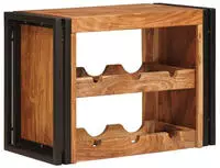 vidaXL Weinregal Braun 60 x 45 x 33 cm Massivholz Akazie