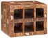 vidaXL Weinregal Braun Massives Recyceltes Holz 44x30x35cm (4104574)