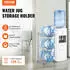 VEVOR Wasserflaschenständer 3-stufig, 18,9L, 3 Flaschen, Silber (3 Water Bottle Rack-S)