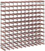 vidaXL Weinregal f&uuml;r 120 Flaschen Braun Massivholz Kiefer