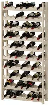 Erst-Holz Weinregal Holz stapelbar 25x160x25cm (V-90.81-04)