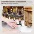 Yorbay Weinregal Wandbar Holz mit 4 Getränkespender, Flaschenhalter (D02)