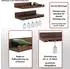 MCW Weinregal P22 2er-Set Wandregal, Holz, natur, 6 Flaschen/15 Gläser (MCW-P22)