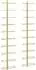 vidaXL Wand-Weinregal für 10 Flaschen, Metall, Gold, 2er-Set (340907)