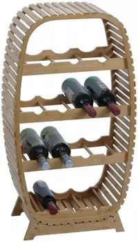 MCW Weinregal MCW-N85 Bambus 14 Flaschen 85x46x25cm (MCW-N85)