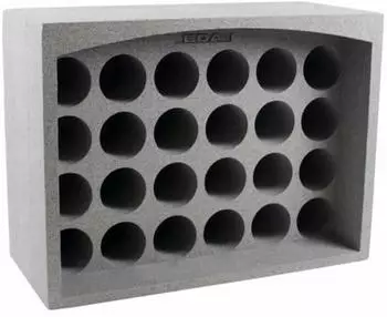 EDA Flaschenregal 24 Flaschen Polystyren grau (010714)