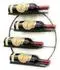 DanDiBo Andante Weinregal Wand, Metall, Schwarz, rund, 4 Flaschen (96212)