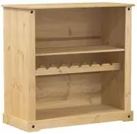 vidaXL Weinschrank Corona 107,5x51x105,5 cm Massivholz Kiefer