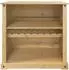 vidaXL Weinschrank Corona 107,5x51x105,5cm Massivholz Kiefer