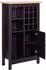 ebuy24 Helina Sideboard mit Weinregal 12 Flaschen, 3 Regalböden, 1 Tür, Artisan Eiche Schwarz (55034610)