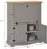 Idimex Tequila Barschrank Kiefer massiv, grau/braun, Mexiko Stil (Tequila)