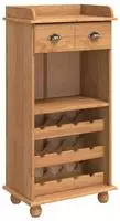 vidaXL Weinschrank ASKIM Honigwachs 57 x 37 x 114 cm
