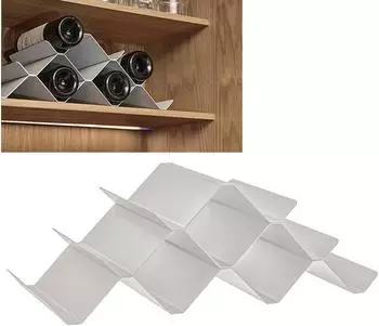 Zone Denmark Rocks Weinregal 9 Flaschen Metall, warm grau (26669)