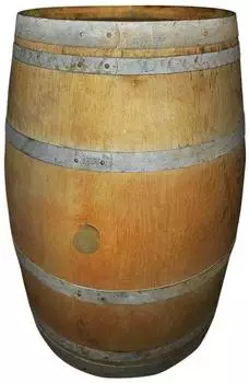 ich-zapfe Weinschrank Barrique-Fass, handgefertigt, 12 Flaschen (NEW-4108)