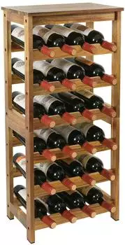 Relaxdays Weinregal Akazienholz 24 Flaschen, 82x36x24cm (10052439)