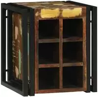 vidaXL Weinregal 35 x 35 x 39 cm Massives upgecyceltes Holz