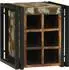 vidaXL Weinregal Massivholz Altholz Mehrfarbig 34,5x35x39cm (4016755)