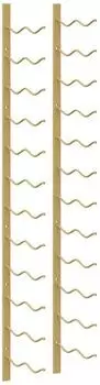vidaXL Wand-Weinregal für 24 Flaschen, Eisen, gold (340884)