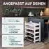 Novaliv Weinregal, modular, stapelbar, 72 Flaschen, Kunststoff, weiß (20268-12x)