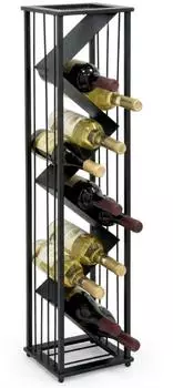DanDiBo Weinregal stehend, Metall, schwarz (96693)