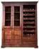 Massivmoebel24 Oxford Weinschrank Akazie nougat lackiert 144x47x180cm (09-618-620-0P42)