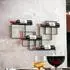 DanDiBo Wine Line Wandregal Metall schwarz, 4 Flaschen (1046740357)