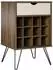 Mid.you Weinregal Concord 12 Fächer, Metall/Holzwerkstoff, dunkelbraun/eiche (001089005202)