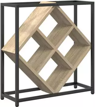 vidaXL Weinregal Sonoma-Eiche, Spanplatte, 51x18x52,5cm (868220)