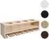 MCW Weinregal P21, Holz, 4 Flaschen/6 Gläser, 12x48x12cm, natur (MCW-P21)