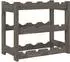 vidaXL Weinregal 12 Flaschen Massivholz Kiefer grau (373377)
