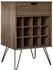 Mid.you Concord Weinregal 12 Fächer, 1 Schublade, walnuss, Metall/Holzwerkstoff (001089005201)