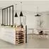Relaxdays Weinregal 28 Flaschen, 7 Ebenen, Bambus, 47x94x29cm