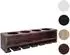 MCW Weinregal P21, 4 Flaschen/6 Gläser, Holz, braun, 12x48x12cm (MCW-P21)