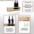 MCW Weinregal P21, 4 Flaschen/6 Gläser, Holz, braun, 12x48x12cm (MCW-P21)