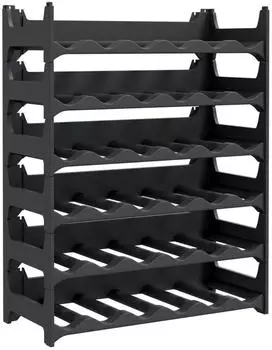 vidaXL Weinregal f&uuml;r 36 Flaschen, PP, stapelbar (3189181)
