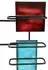 DanDiBo Weinregal Wand, Metall, schwarz, 8 Flaschen (96618)