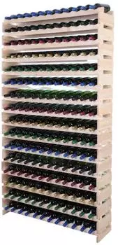 Proregal VINOTECA Flex Pro Weinregal 192 Flaschen, Kiefernholz, 219x123x28cm (PR_RW41-262)