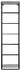 Present Time Single Wandweinregal Metall schwarz, 6 Flaschen (PT4089BK)