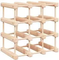 vidaXL Weinregal f&uuml;r 12 Flaschen 36x23x36 cm Massivholz Kiefer